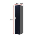 One-Door Office Gym Shed Clothing Locker Cabinet-9