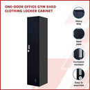 One-Door Office Gym Shed Clothing Locker Cabinet-2