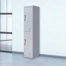 2-Door Vertical Locker for Office Gym Shed School Home Storage-2