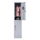 2-Door Vertical Locker for Office Gym Shed School Home Storage-7