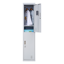 2-Door Vertical Locker for Office Gym Shed School Home Storage-7