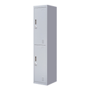 2-Door Vertical Locker for Office Gym Shed School Home Storage-1