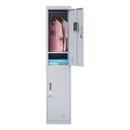 2-Door Vertical Locker for Office Gym Shed School Home Storage-8