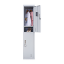 2-Door Vertical Locker for Office Gym Shed School Home Storage-12
