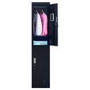 2-Door Vertical Locker for Office Gym Shed School Home Storage-2