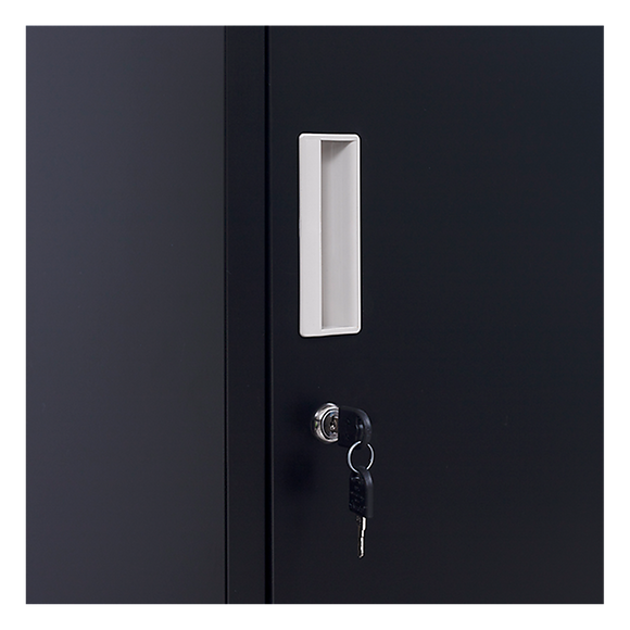2-Door Vertical Locker for Office Gym Shed School Home Storage