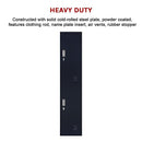 2-Door Vertical Locker for Office Gym Shed School Home Storage-5