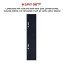 2-Door Vertical Locker for Office Gym Shed School Home Storage-5