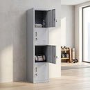 4-Door Vertical Locker for Office Gym Shed School Home Storage-2