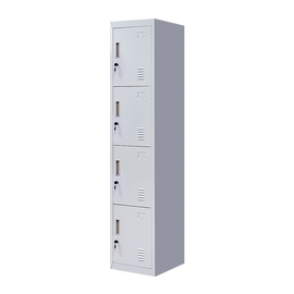 4-Door Vertical Locker for Office Gym Shed School Home Storage