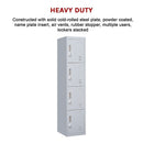 4-Door Vertical Locker for Office Gym Shed School Home Storage-5