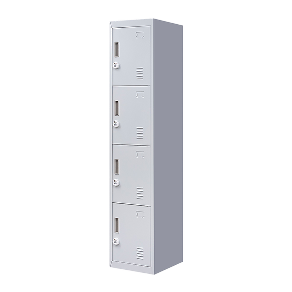4-Door Vertical Locker for Office Gym Shed School Home Storage