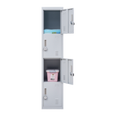 4-Door Vertical Locker for Office Gym Shed School Home Storage-2