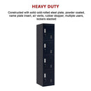 4-Door Vertical Locker for Office Gym Shed School Home Storage-8