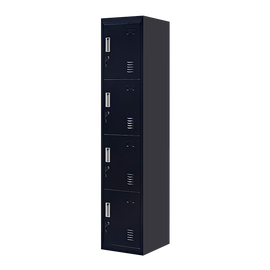 4-Door Vertical Locker for Office Gym Shed School Home Storage