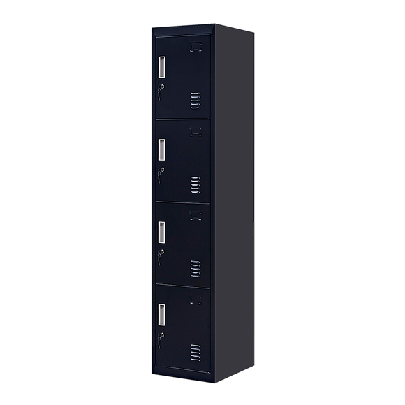 4-Door Vertical Locker for Office Gym Shed School Home Storage