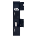 4-Door Vertical Locker for Office Gym Shed School Home Storage-2