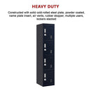 4-Door Vertical Locker for Office Gym Shed School Home Storage-8