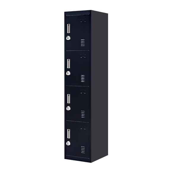 4-Door Vertical Locker for Office Gym Shed School Home Storage
