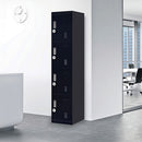 4-Door Vertical Locker for Office Gym Shed School Home Storage-1