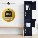 4-Door Vertical Locker for Office Gym Shed School Home Storage-5