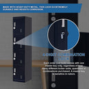 4-Door Vertical Locker for Office Gym Shed School Home Storage-7