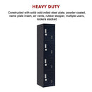 4-Door Vertical Locker for Office Gym Shed School Home Storage-8