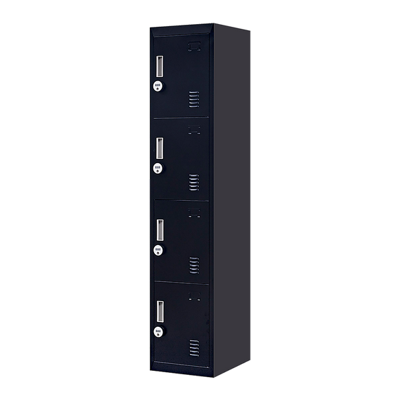4-Door Vertical Locker for Office Gym Shed School Home Storage