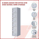 6-Door Locker for Office Gym Shed School Home Storage-2