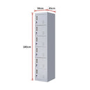 6-Door Locker for Office Gym Shed School Home Storage-8