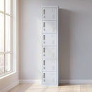 6-Door Locker for Office Gym Shed School Home Storage-1