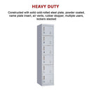 6-Door Locker for Office Gym Shed School Home Storage-9