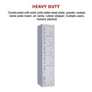 6-Door Locker for Office Gym Shed School Home Storage-8