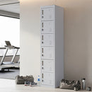 6-Door Locker for Office Gym Shed School Home Storage-9