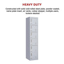 6-Door Locker for Office Gym Shed School Home Storage-7