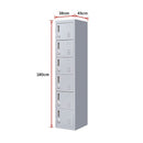 6-Door Locker for Office Gym Shed School Home Storage-8