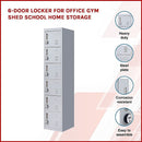 6-Door Locker for Office Gym Shed School Home Storage-2