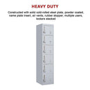 6-Door Locker for Office Gym Shed School Home Storage-8