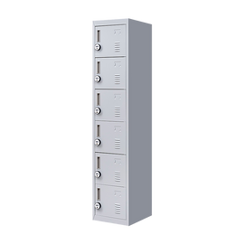 6-Door Locker for Office Gym Shed School Home Storage