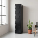 6-Door Locker for Office Gym Shed School Home Storage-1