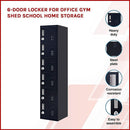 6-Door Locker for Office Gym Shed School Home Storage-4