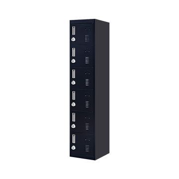 6-Door Locker for Office Gym Shed School Home Storage