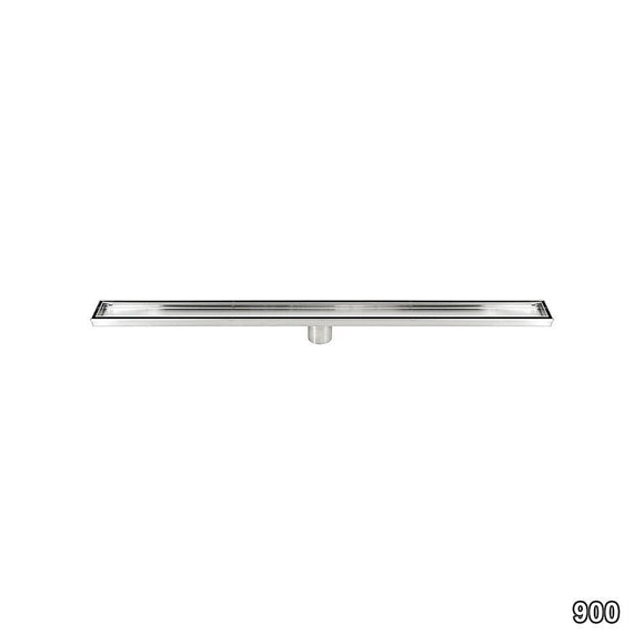 Tile Insert Shower Grate – 90cm Stainless Steel Drain with Centre Outlet