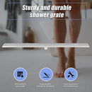 1200mm Bathroom Shower Stainless Steel Grate Drain w/Centre outlet Floor Waste Square Pattern-4