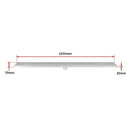 1200mm Bathroom Shower Stainless Steel Grate Drain w/Centre outlet Floor Waste Square Pattern-12