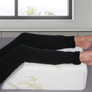 Cool Gel Memory Foam Wedge Pillow with Bamboo Cover for Bed & Lounge Comfort-1