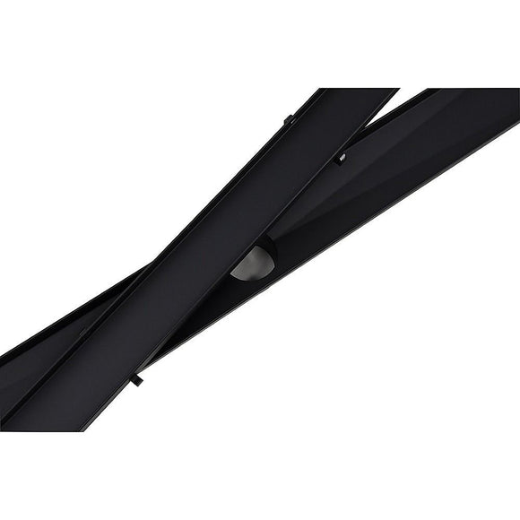 Tile Insert Shower Grate – 90cm Black Drain with Centre Outlet
