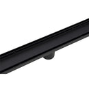 Tile Insert Shower Grate – 90cm Black Drain with Centre Outlet-9