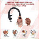 Practice Hand Model for Nail Art Training and Display Manicure with false nails-2