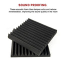 40pcs Studio Acoustic Foam Sound Absorbtion Proofing Panels Tiles Wedge 30X30CM-6